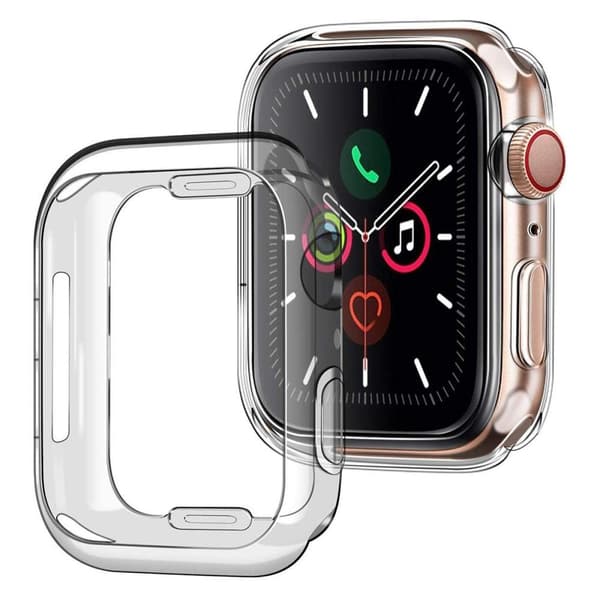 Skyddande Transparant Skal TPU för Apple Watch Series 7 41mm Transparent