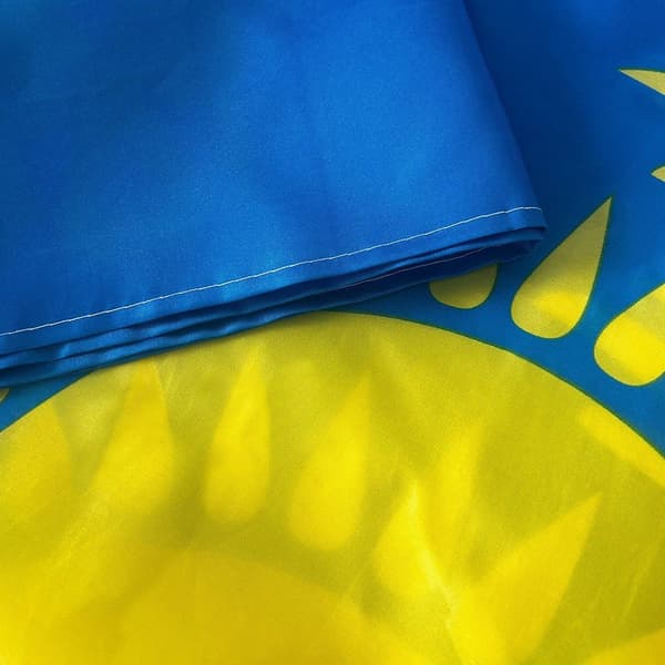 Kasakhstan Flagg 90x150 cm banner utendørs innendørs festdekorasjon Blue