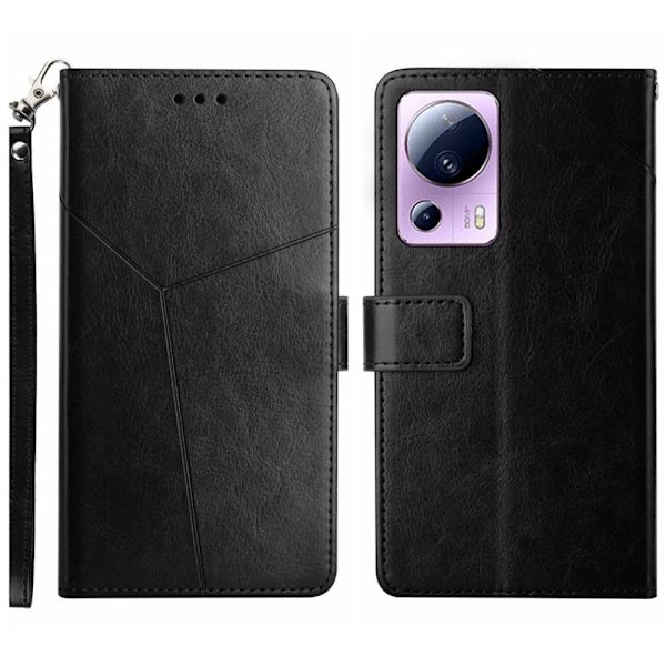 Plånboksfodral Fodral Y-linje till Xiaomi 13 Lite Svart