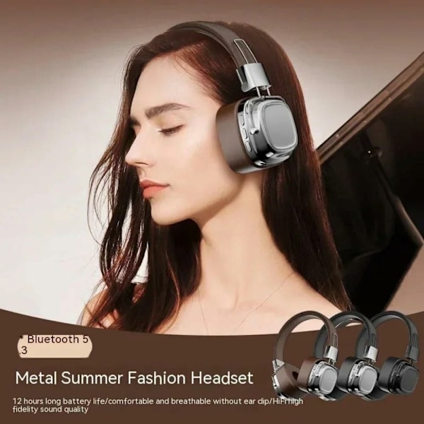 Bluetooth HiFi Sound Over Ear kuulokkeet Melunvaimennus langattomat kuulokkeet - musta Black