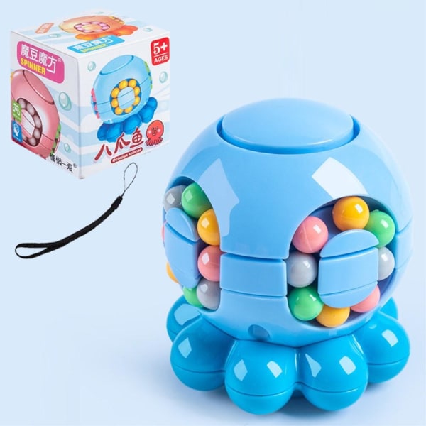 Magic Bean Puzzle Octopus Magic Cube Stressinlievityskoulutus Blue