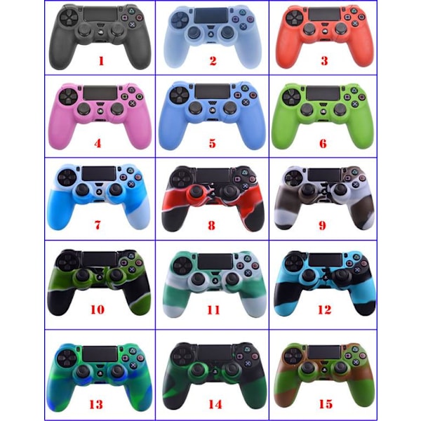 Silicone Skin Grip For Playstation 4 PS4 Controller Black Nr. 1