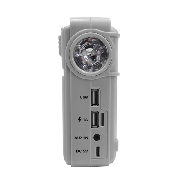 Emergency AM FM-radio Bluetooth spelare Handvevgenerator PowerBank Svart