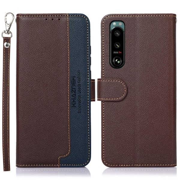 KHAZNEH Sony Xperia 5 III Plånboksfodral Brun Brun