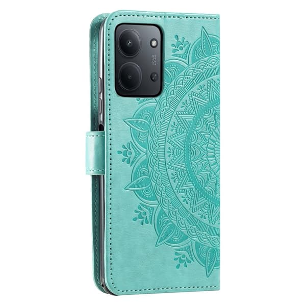 För Xiaomi Redmi 15C Stativfodral Totem Plånboksfodral Grön