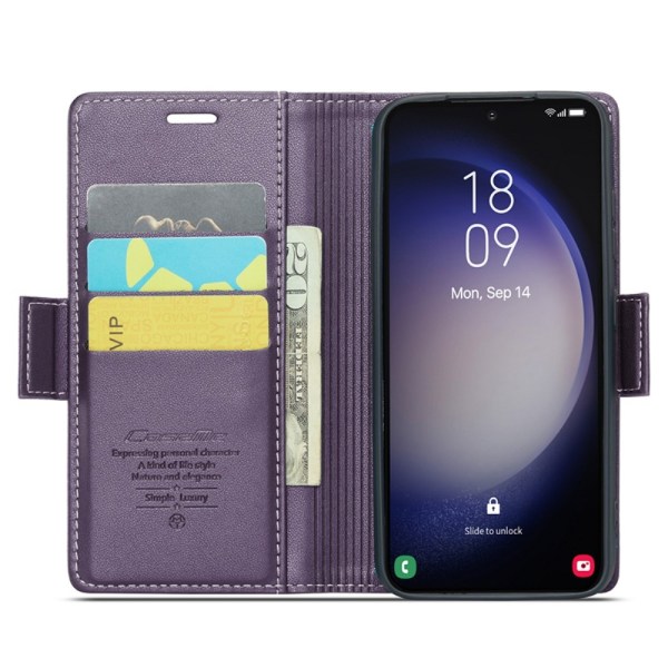 CASEME Plånboksfodral Samsung Galaxy S24 - Lila Lila