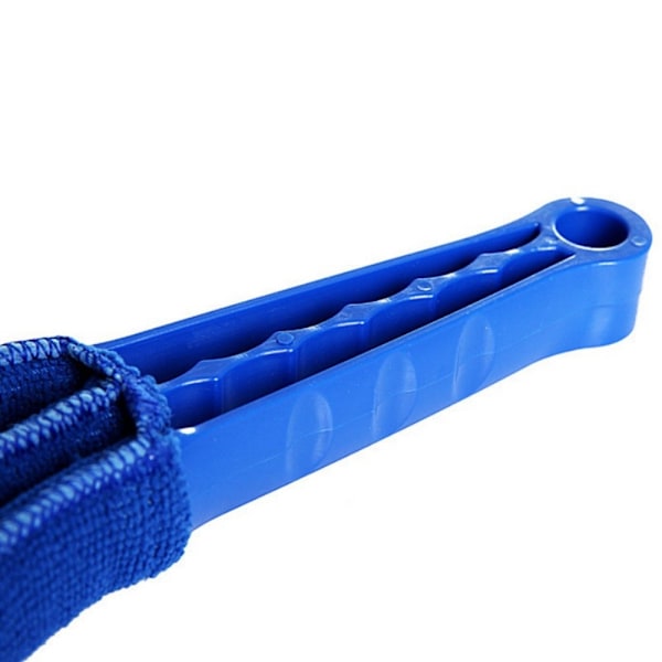 Rengøring Air Conditioning Grille Børste Vaskbar Vent Duster Med 2 Ekstraudstyr Blue