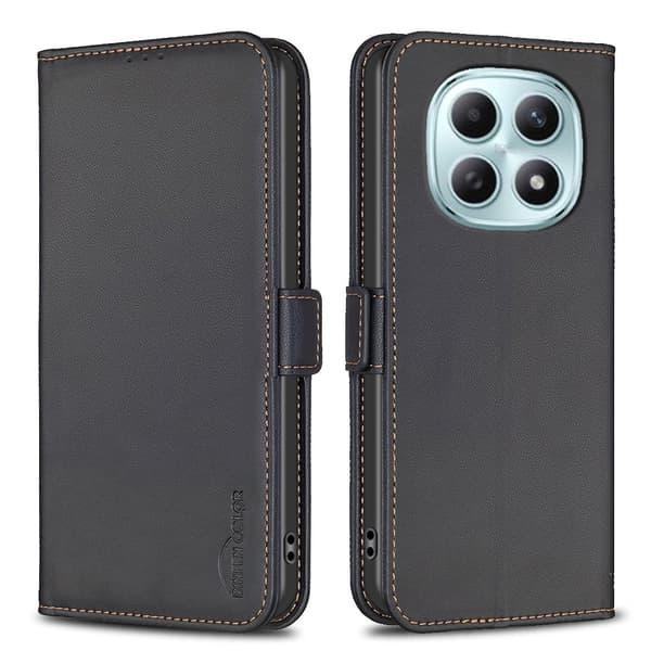 Suojakotelo Xiaomi Poco M8 Pro 5G / Redmi Note 15 Pro+ 5G BINFEN COLOR BF31 Flip Lompakko Black