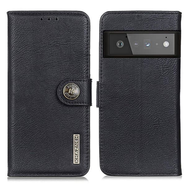 Google Pixel 6 Pro KHAZNEH Lommebok - deksel - Svart Black