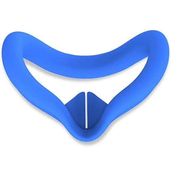 Til Meta Quest 3S VR Silikone Case Anti - Sved Face Pad Beskyttende Cover - Blå Blue
