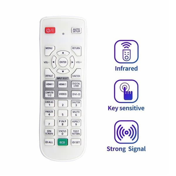Fjernkontroll Erstatning N2QAYA000126 for Panasonic-projektor White