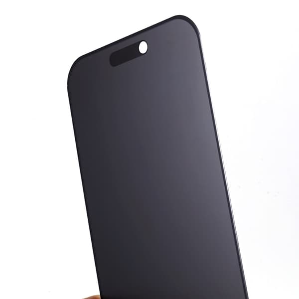 för iPhone 15 Plus Härdat glas 180 - graders anti - spion Privacy 2st Transparent