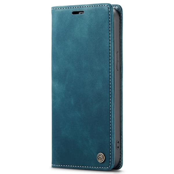 CASEME Lommebok - deksel iPhone 15 - Blå Blue