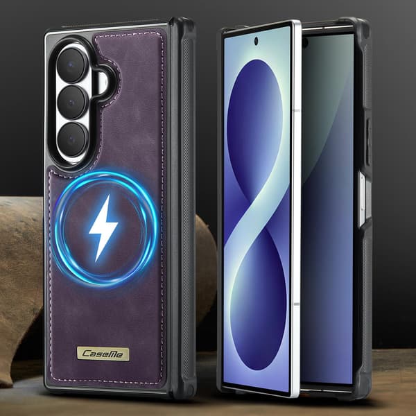 CASEME Magnetisk telefondeksel til Samsung Galaxy Z Fold8 Ultra Purple
