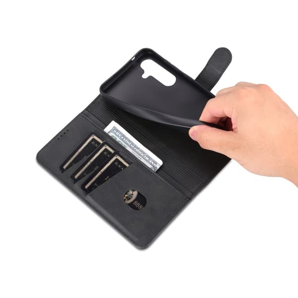 AZNS Til Samsung Galaxy S24 FE Etui Telefonpung - Sort Black