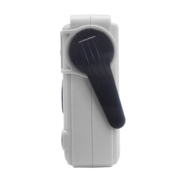Emergency AM FM-radio Bluetooth Afspiller Håndsvinggenerator PowerBank Black