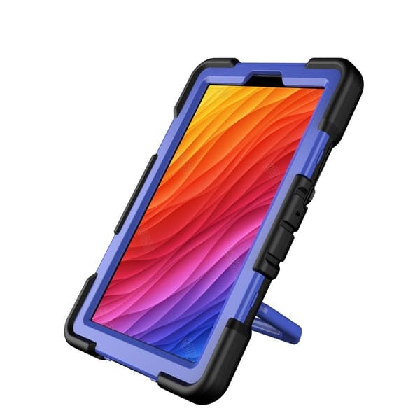 Til Samsung Galaxy Tab A11+ Kraftig rustningsveske Nettbrettveske Black + Blue Multicolor