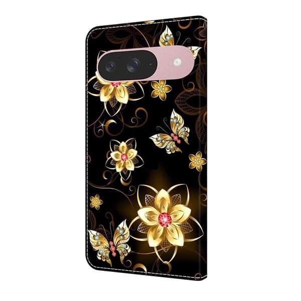 Til Google Pixel 10 Pro / 10 / 9 Pro / 9 Plånboksfodral Mønstertrykt PU-læder Flip Stativ Mobilcover Multicolor