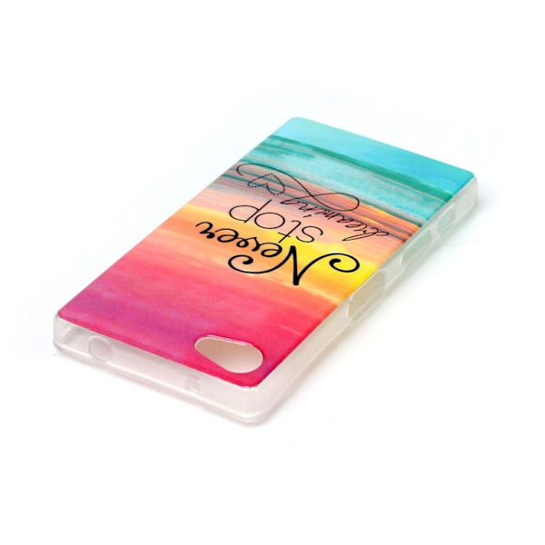 Never Stop Dreaming TPU Skin Case for Sony Xperia Z5 Compact Multicolor