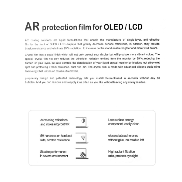 MacBook Pro 13,3" Retina (2012-2015) HD Crystal Clear skærmbeskytter Transparent