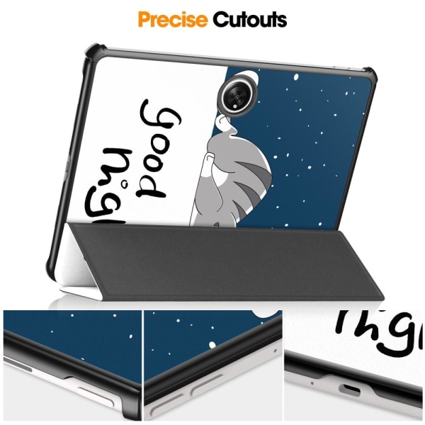 Trefoldet Stativ Tablettdeksel for OnePlus Pad - Katt Multicolor