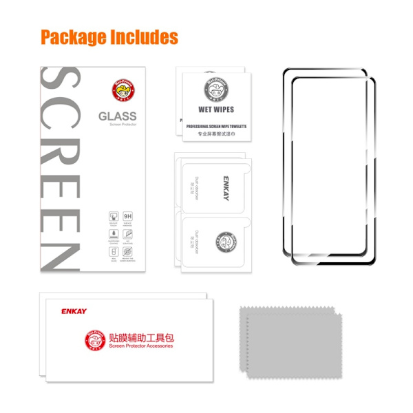 ENKAY Härdat Glas Skärmskydd för Nothing Phone 2A 2st Transparent