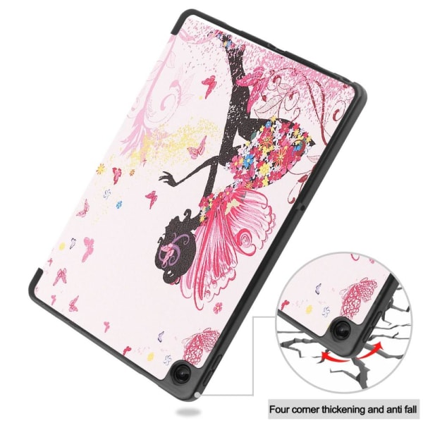 Tri-fold Fodral till Lenovo Tab M10 Plus Gen 3 - Girl multifärg