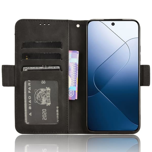 Lommebokveske Deksel for Xiaomi 14 Black