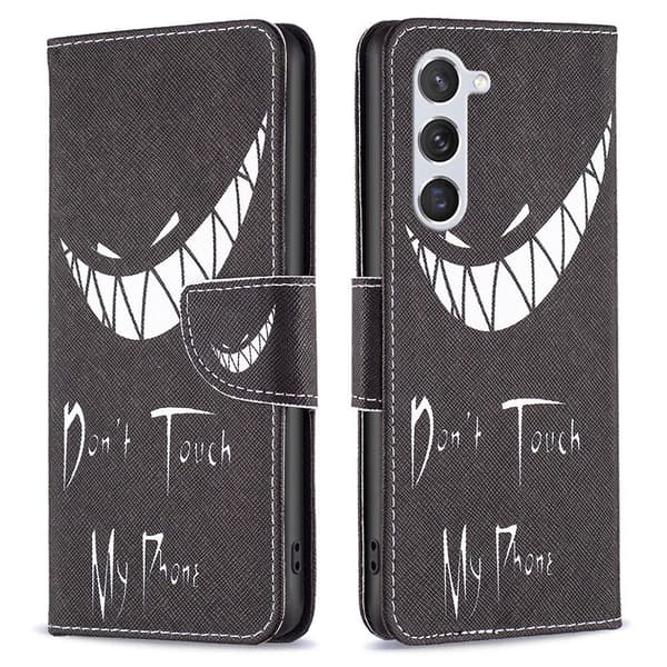 Til Samsung Galaxy S24 tegnebogstativetui mønstertelefoncover Multicolor