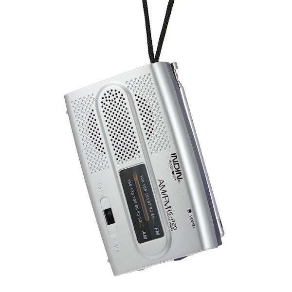 INDIN BC-R28 AM FM kannettava taskuradio minikaiuttimella Blue