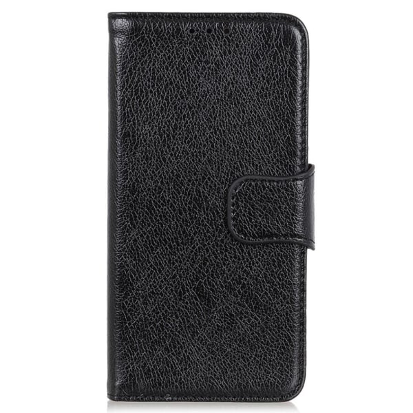 Textured Split Wallet Case to Sony Xperia Pro-I - Black Black