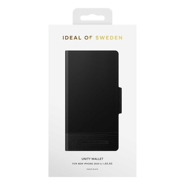 iDeal Of Sweden iPhone 12 / 12 Pro Unity -lompakko - Eagle Black Black
