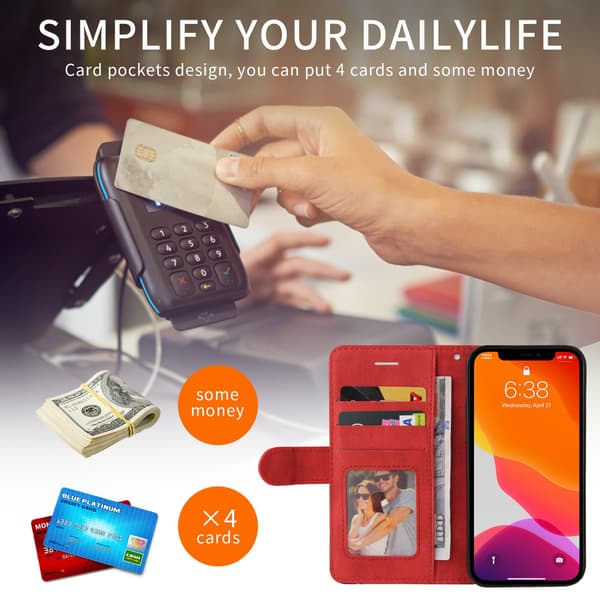Xiaomi 17T Lompakkokotelo Bi-colour Red