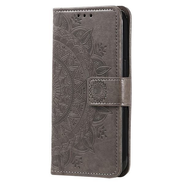 För Xiaomi Redmi 15C Stativfodral Totem  Plånboksfodral grå