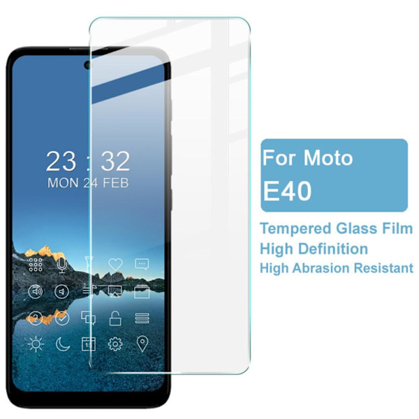 IMAK H Herdet Glass for Motorola Moto E30 / E40 Full Coverage Transparent
