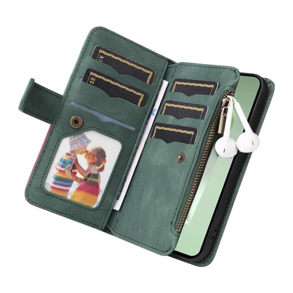 KT multifunktions - serie - 5 til Samsung Galaxy S24 FE telefonetui Green