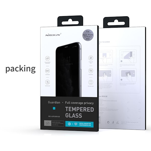 NILLKIN För iPhone 15 Pro Max Anti-Spy Skärmskydd Full täckning