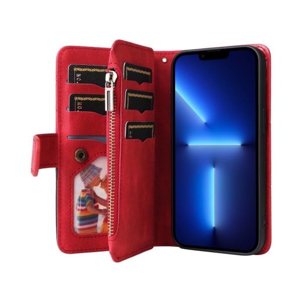 KT-monitoimisarja-5 iPhone 13 Pro Max -puhelinkotelolle Red
