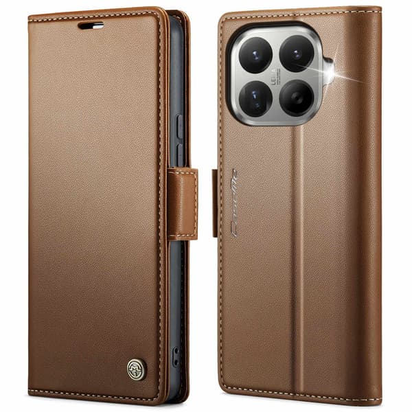 CASEME Til Xiaomi 17T Lommebokdeksel Brown