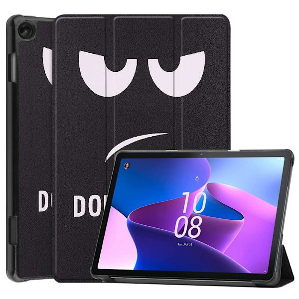 Til Lenovo Tab M10 (Gen 3) Trifoldet stativdæksel - Rør ikke ved mig Multicolor