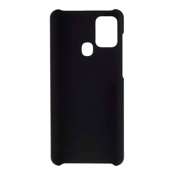 Samsung Galaxy A21s Gummiert Hardplastcover - Sort Black