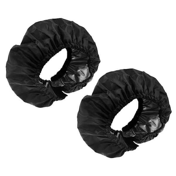 2 kpl Protection Wheel Ram Oxford kangas likaa vastaan ​​koko S 18-20 cm etupyörälle Black
