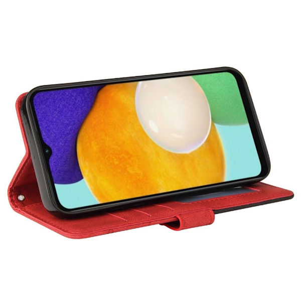 Til Samsung Galaxy A14 5G KT Series-1 Pung Telefontaske - Rød/Sort Red