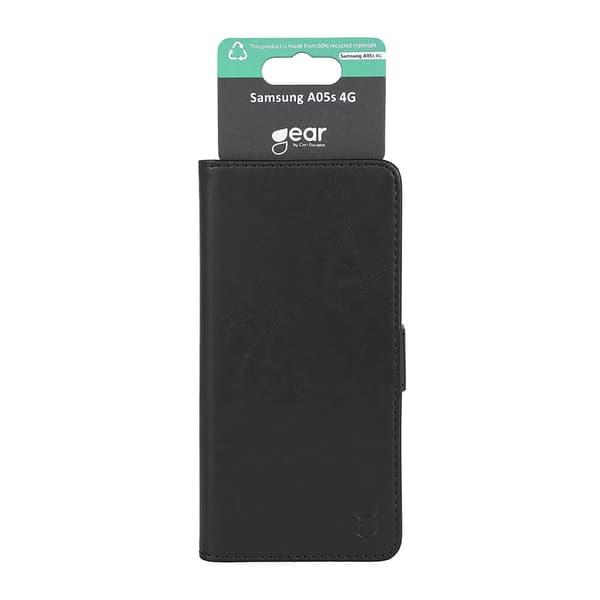 GEAR Wallet cover, sort til Samsung Galaxy A05s Black