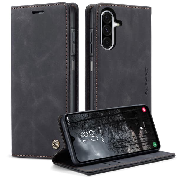 Til Samsung Galaxy A37 5G CASEME Lommebokdeksel svart