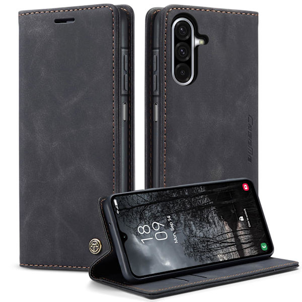 Til Samsung Galaxy A37 5G CASEME Pungetui sort