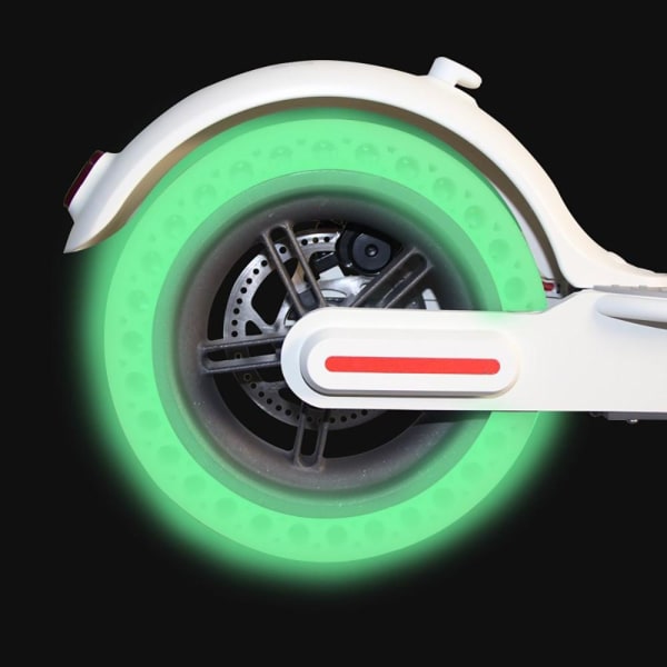 Night Fluorescent Rubber Tire for Xiaomi Mijia M365 Electric Scooter 2pcs Green