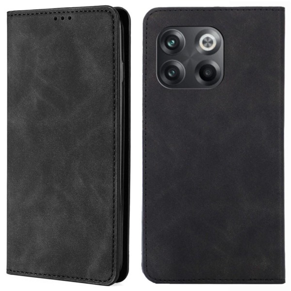 Til OnePlus 10T 5G/Ace Pro 5G Skin-touch PU-dækstativ Black