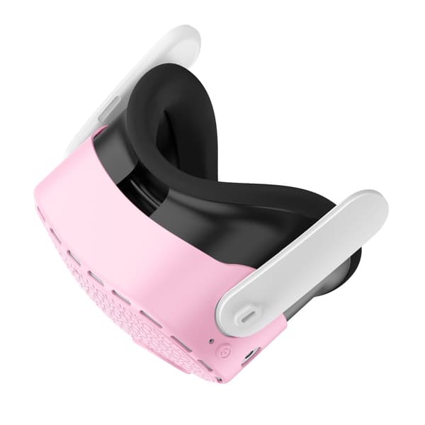 Til Meta Quest 3S beskyttende etui VR Headset Silikone Cover - Pink Pink