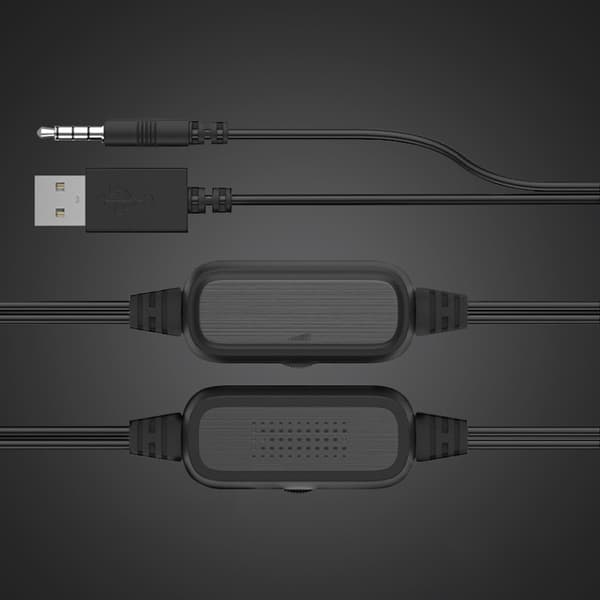 DARK ALIEN USB Desktop Højttalere Computer Laptop Subwoofer RGB Black